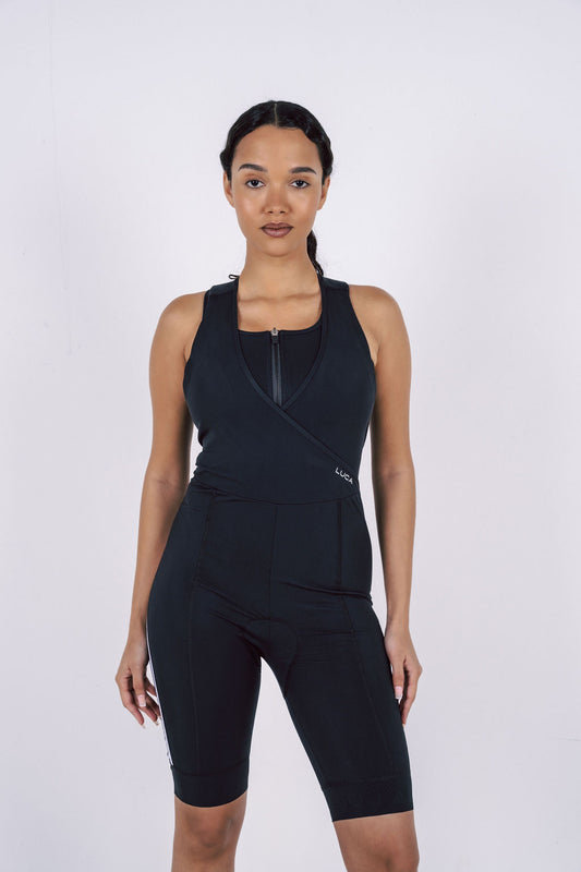 Model-wearing-a-Road-All-In-One- Black