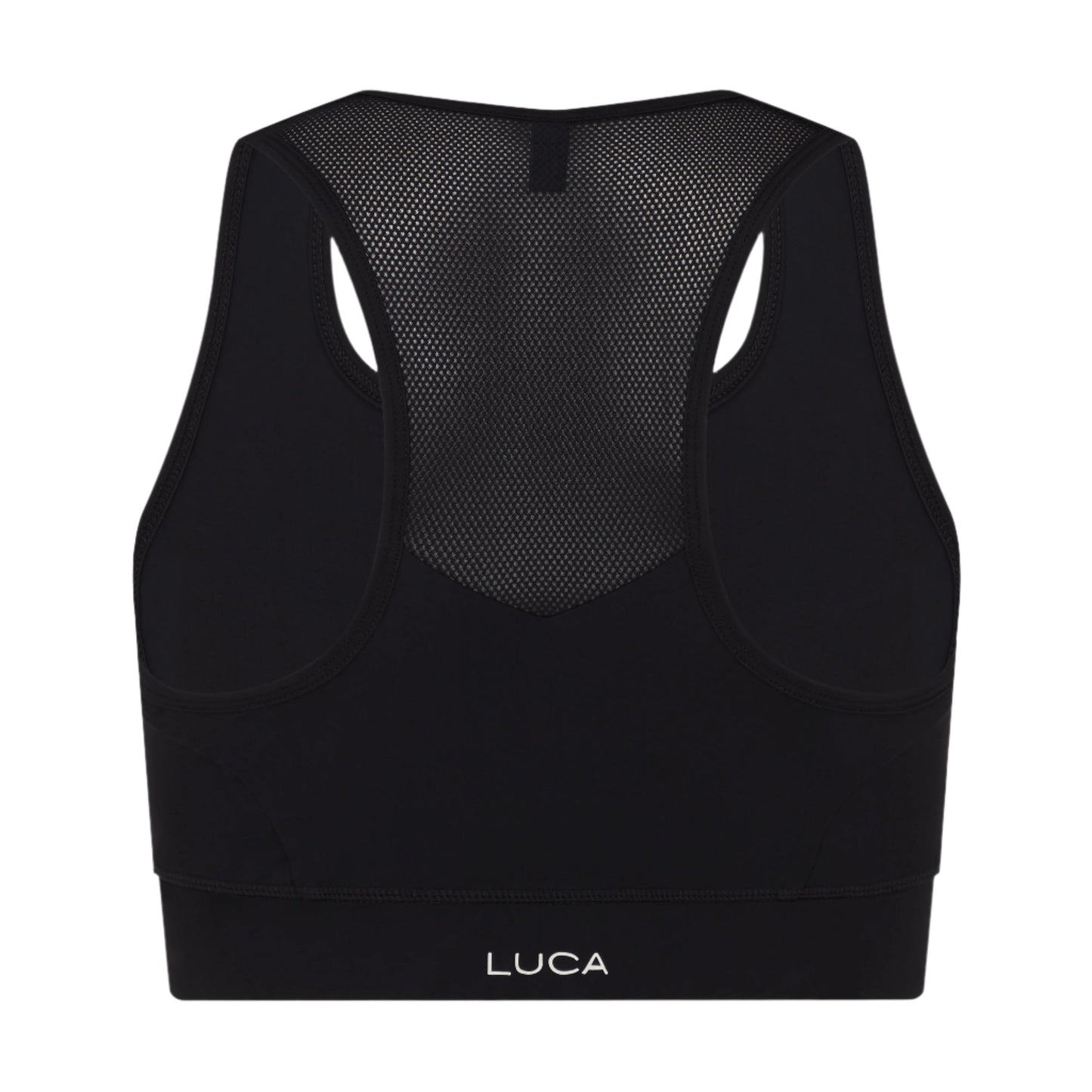 Back-view-of-a-black-sports-bra- with-a-breathable-mesh-racerback- design-and-thick-bottom-band-High-support-workout-top-for-cycling-and-fitness