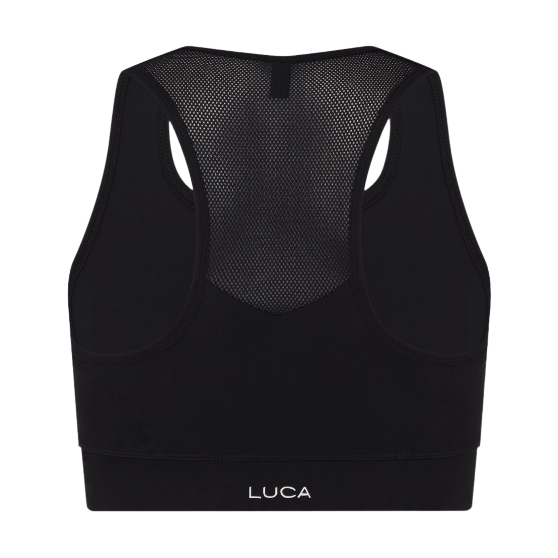 Back-view-of-a-black-sports-bra- with-a-breathable-mesh-racerback- design-and-thick-bottom-band-High-support-workout-top-for-cycling-and-fitness