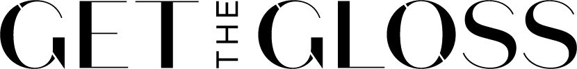 "GET THE GLOSS"-black-serif- typography-logo-on-a-transparent- background