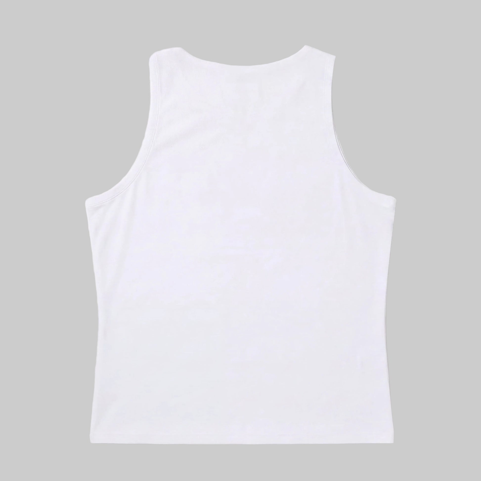 LUCA Meander women's cycling vest in white, back flat lay